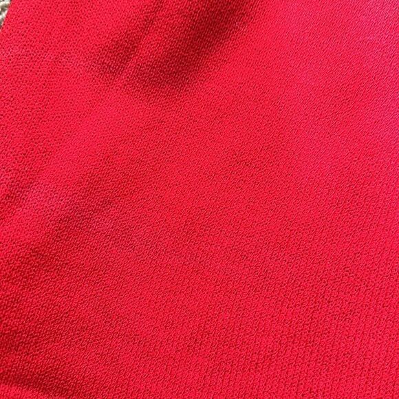 St. John | Basics  Red Santana Knit Pencil Skirt | 8 - Picture 6 of 7